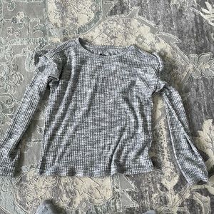 Light grey and dark grey long sleeve